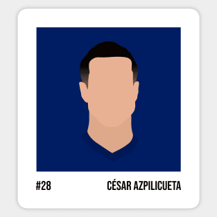 César Azpilicueta Minimalistic Camera Film Sticker